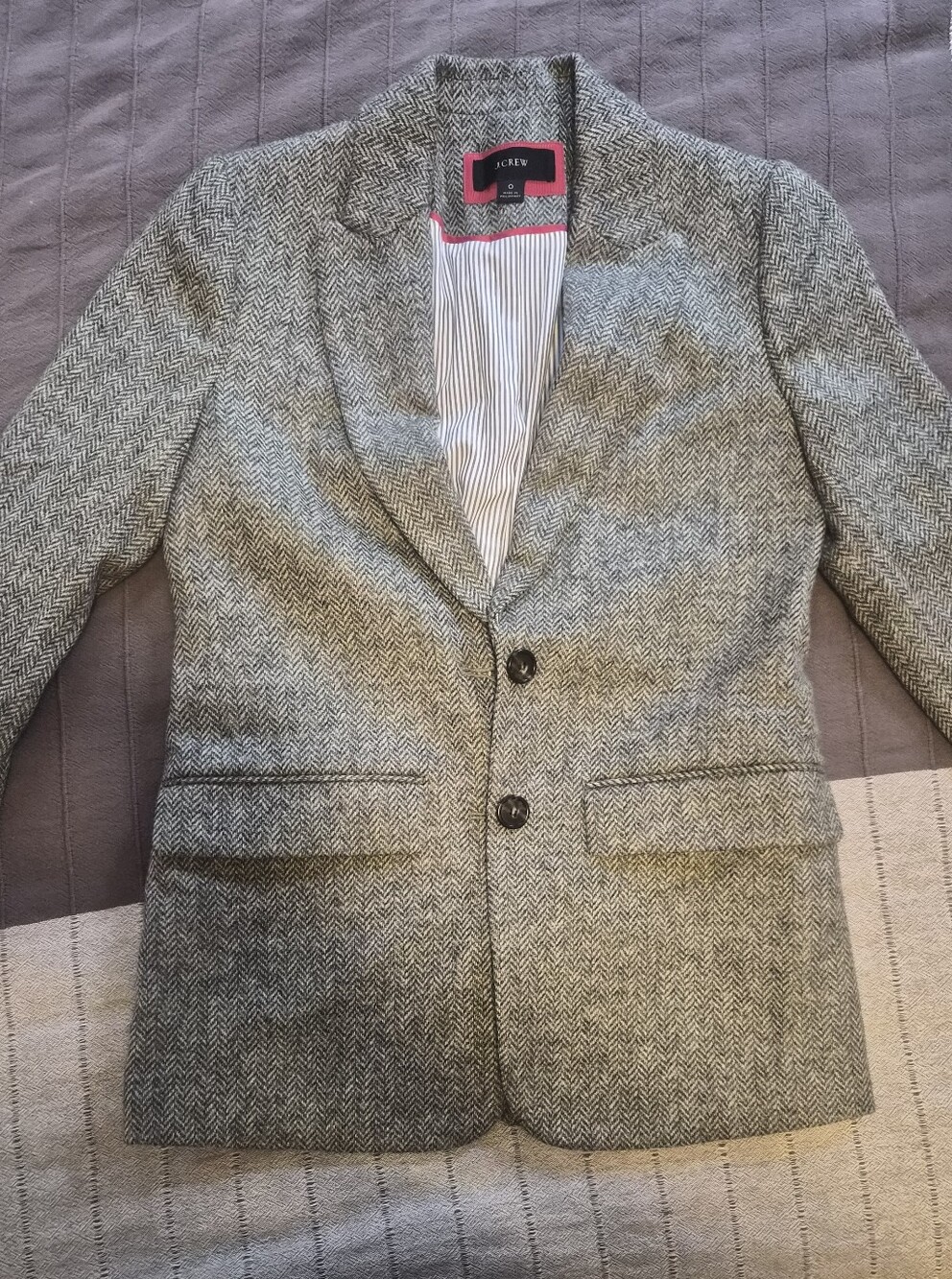 J.Crew Sommerset blazer in graphite English wool herringbone (0)